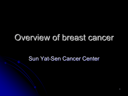 Breast cancer overview