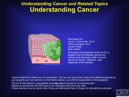 Understanding Cancer NIH slide 1