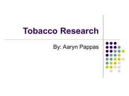 Tobacco Research