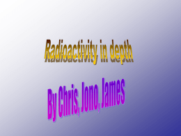 Radioactivity in depth