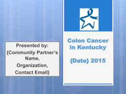 Colon Cancer PowerPoint presentation