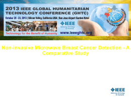 Non-invasive Microwave Breast Cancer Detection