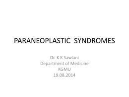 Paraneoplastic Syndrome