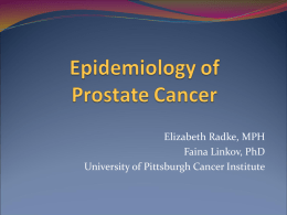 Epidemiology of Prostate Cancer