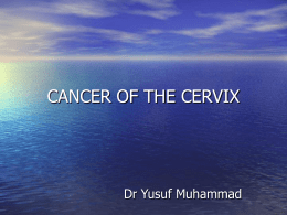 Cervical Ca by DR YUSUF