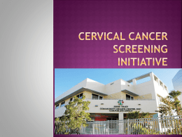 Cervical Cancer Screening Initiative