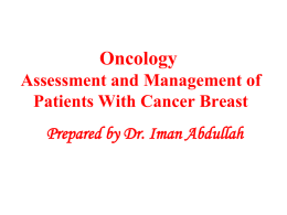 Systemic side effects Nursing Management in Radiation Therapy