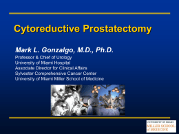 Locally Advanced and Metastatic Prostate Cancer