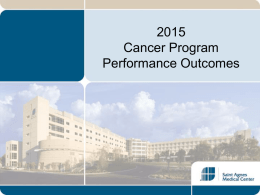 2015 Cancer Program Performance Outcomes