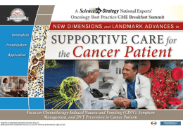 Supportive Care in the Cancer Patient