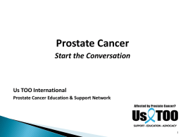 Prostate Cancer, Start the Conversation