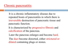 Chronic pancreatitis