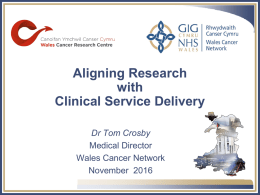 Aligning research with clinical service delivery