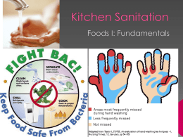 Kitchen Sanitationx