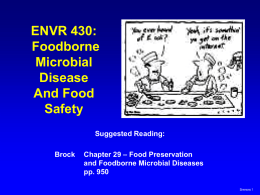 Sources of Foodborne Enteric Microbial Contamination