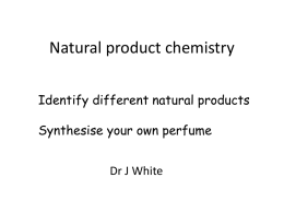Natural product chemistry