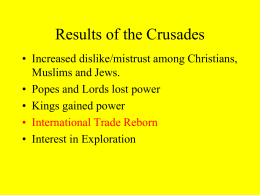 The Crusades and the Black Death