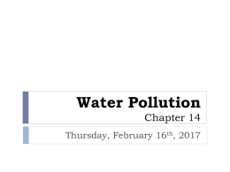 Water Pollution - Liberty Union High School District