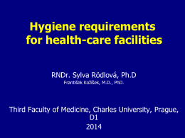 Hospital hygiene Health-care facilities Infectious and non