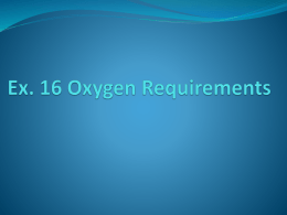 Ex. 16 Oxygen Requirements