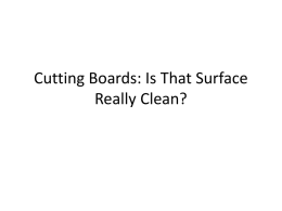 Cutting Boards: Is That Surface Really Clean?