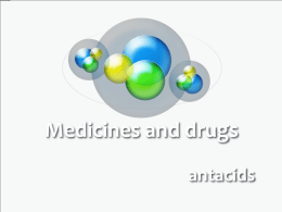 Medicines and drugs - chemistryatdulwich
