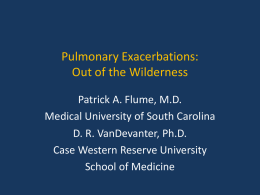 Pulmonary exacerbations plenary - North American Cystic Fibrosis