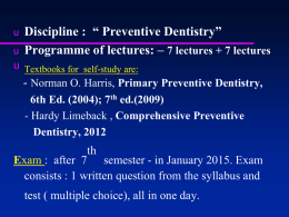 Etiology, Epidemiology, and Prevention of Dental Disease in Children