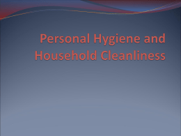 SVN 3E - 3.5 - Personal Hygiene and Household Cleanliness p