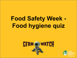 Food hygiene quiz