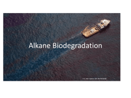 Alkane Biodegradation Lecture - Department of Environmental