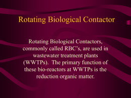 Rotating Biological Contactor (RBC)