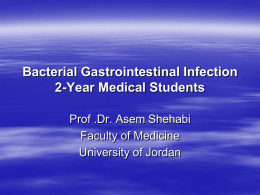 Bacterial Gastrointestinal Infection