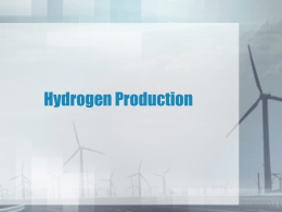Hydrogen Production - The University of Toledo