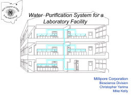Millipore Corporation Lab Water Division Jeff Denoncourt
