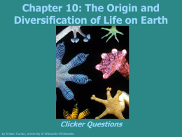 The Origin and Diversification of Life on Earth