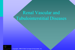 Renal Vascular and Tubulointerstitial Diseases