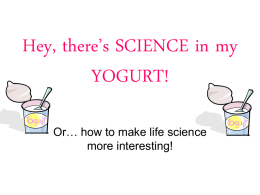 Making Yogurt! - Welcome | NAAE Communities of Practice