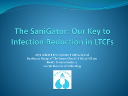 The SaniGator: Our Key to Infection Reduction in LTCFs