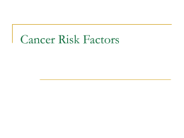 Breast Cancer Risk Factors - New Providence School District