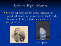 Sodium Hypochlorite - The EndoExperience
