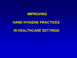Improving Hand Hygiene Practices (HHRC)