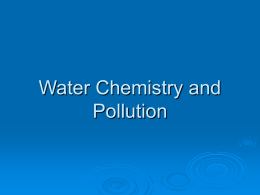 Water Chemistry and Pollution