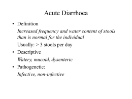 Acute Diarrhoea - Department of Library Services