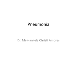Pneumonia - doc meg's hideout