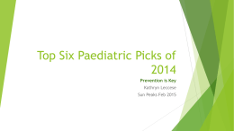 Paediatric newsweek in Sun Peaks for MD