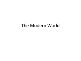 The Modern World