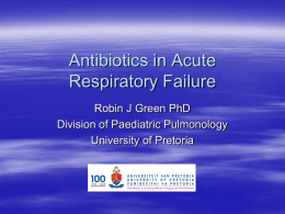 Antibiotics in acute respiratory failure SATS mod 2008