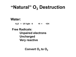 Natural” O3 Destruction - University of Missouri
