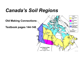 Canada’s Soil Regions Old Making Connections Textbook